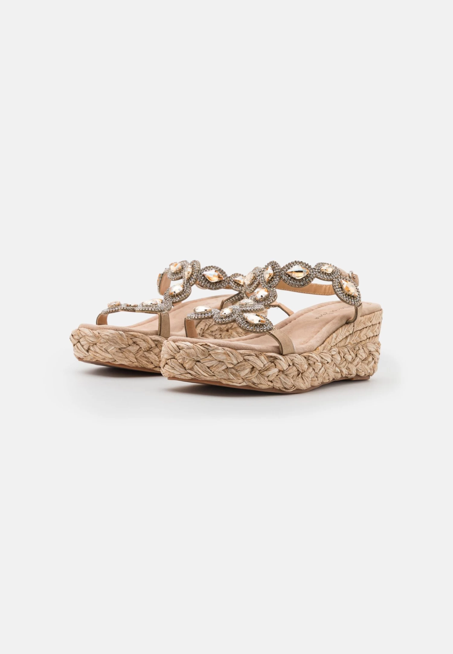 Alma En Pena Sandalen Met Sleehak - Beige 5 Alma En Pena Sandalen Met Sleehak - Beige - Afbeelding 3