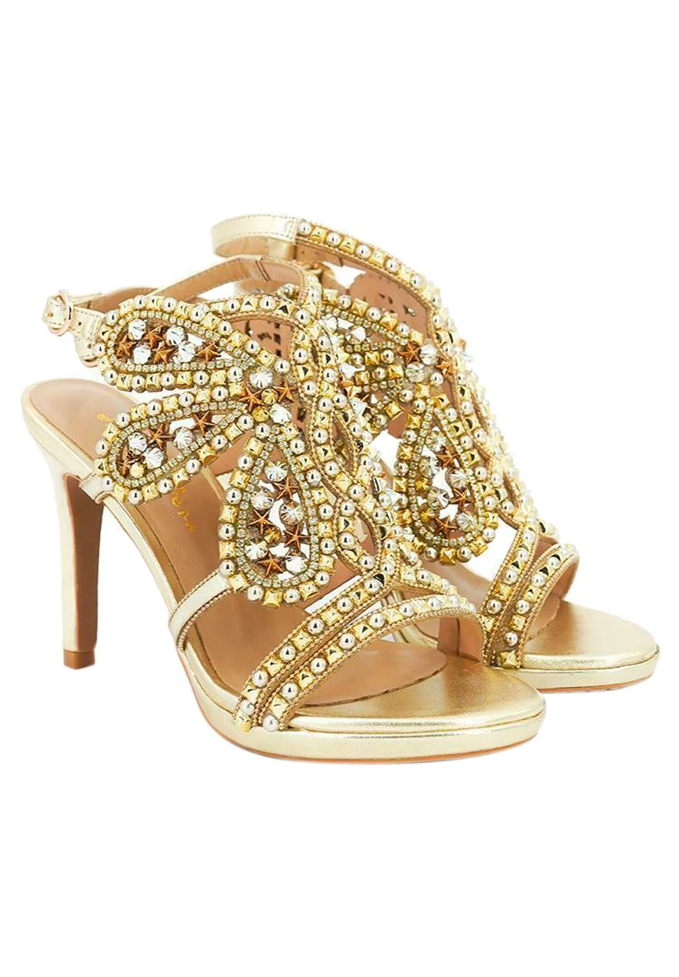 Alma En Pena Burano - Sandalen Met Hoge Hak - Gold 3 Alma En Pena Burano - Sandalen Met Hoge Hak - Gold - Afbeelding 2