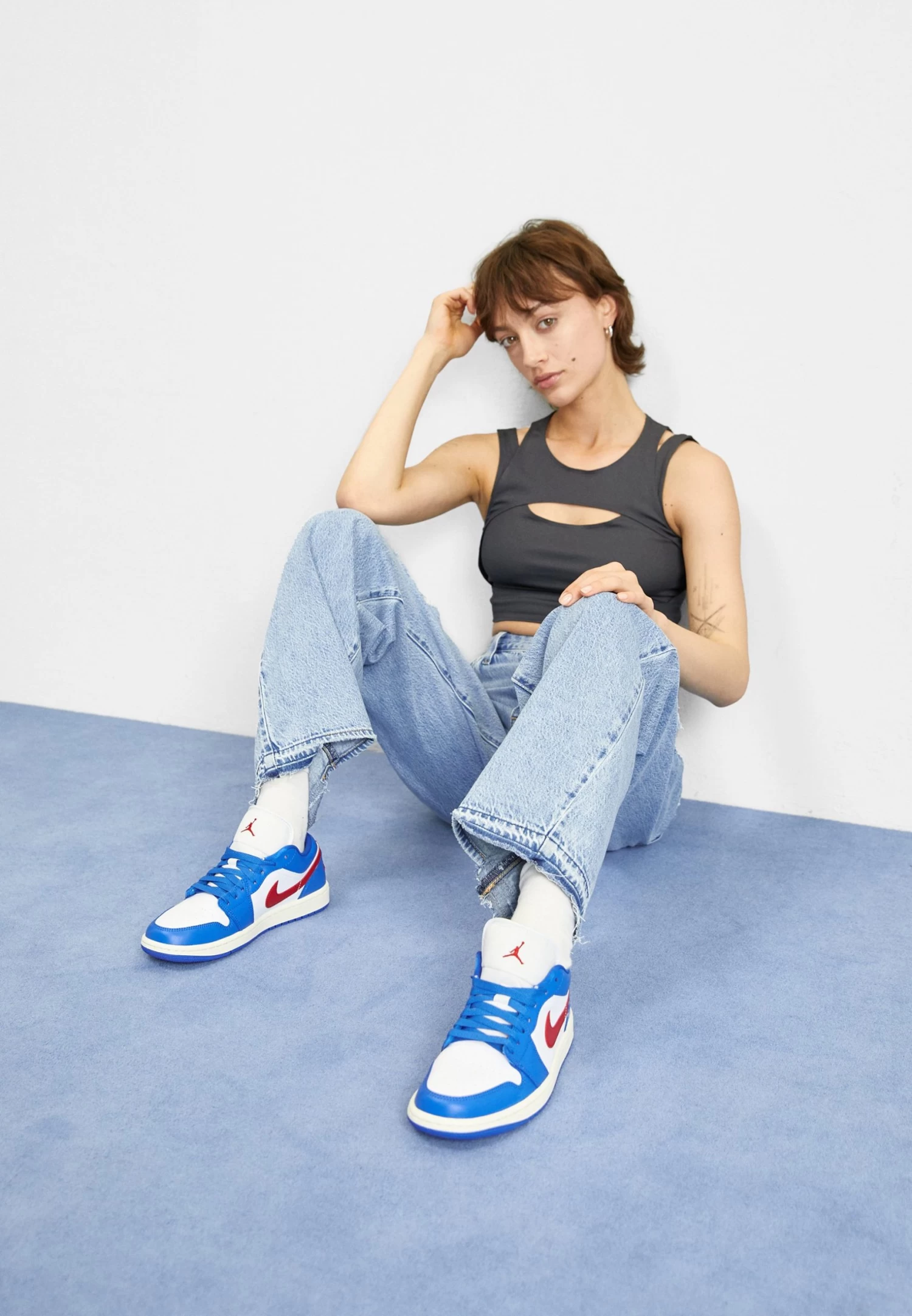 Air Jordan 1- Sneakers Laag - Sport Blue/Gym Red/White/Sail 5 Air Jordan 1- Sneakers Laag - Sport Blue/Gym Red/White/Sail - Afbeelding 3