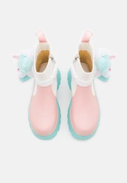 KOI FOOTWEAR Melanie Martinez Sweet Teddy Bear Platform Boots - Korte Laarzen - Blue/Pink/White -Schoenenwinkel 306889d4318e47c3abcf04060b3004bb