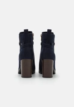 Anna Field Enkellaarsjes Met Plateauzool - Dark Blue -Schoenenwinkel 47a9b861b55c496aad57a244d252004e