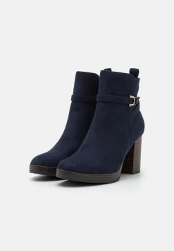 Anna Field Enkellaarsjes Met Plateauzool - Dark Blue -Schoenenwinkel 48b62c617936459986dcb99464d9cd10