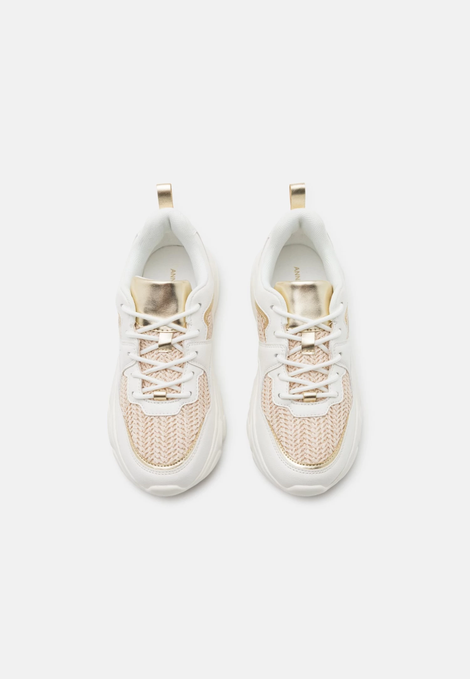 Anna Field Sneakers Laag - White/Gold 8 Anna Field Sneakers Laag - White/Gold - Afbeelding 6