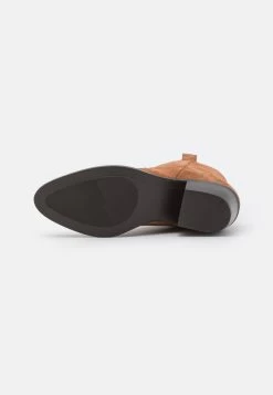 Anna Field Leather - Cowboy-/Bikerlaarsjes - Cognac -Schoenenwinkel 6ede700989304c5daa8045ce0bab9513