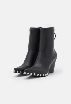 Jeffrey Campbell Walton - Cowboy-/Bikerlaarsjes - Black -Schoenenwinkel 777ea2f9550b482e95b02bf7f8453e19