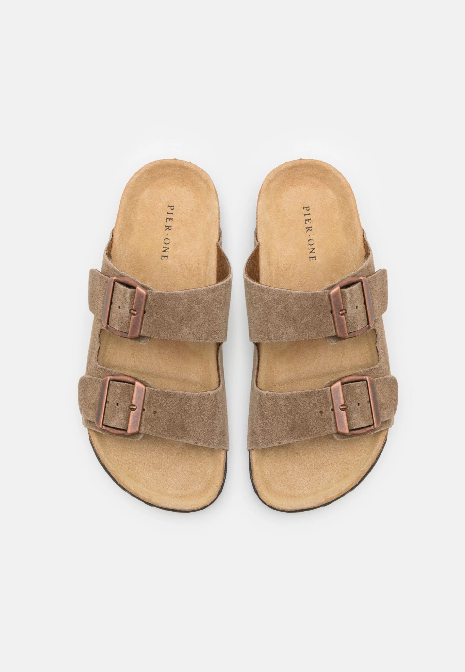 Pier One Leather Unisex - Pantoffels - Stone 6 Pier One Leather Unisex - Pantoffels - Stone - Afbeelding 4