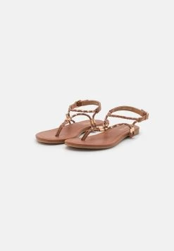 Anna Field Teensandalen - Cognac/Gold -Schoenenwinkel 8e1d6ac5d8ec478886ba5afccecbc513