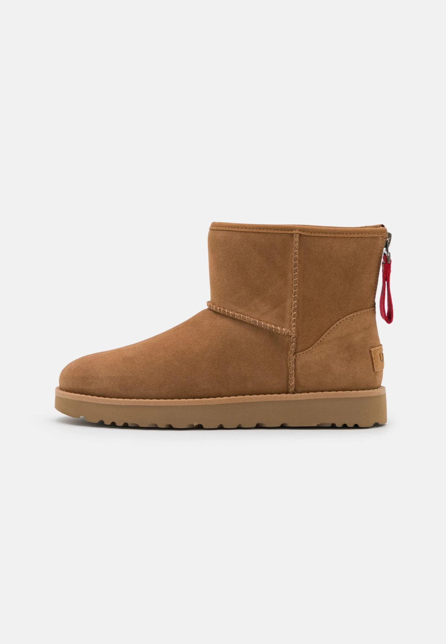 Ugg Classic Mini Logo Zip - Korte Laarzen - Chestnut 4 Ugg Classic Mini Logo Zip - Korte Laarzen - Chestnut - Afbeelding 2