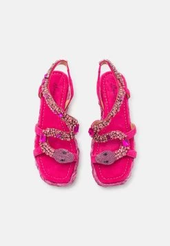 Alma En Pena Sandalen Met Sleehak - Fuxia -Schoenenwinkel c395d76de4034433921c70618959994b