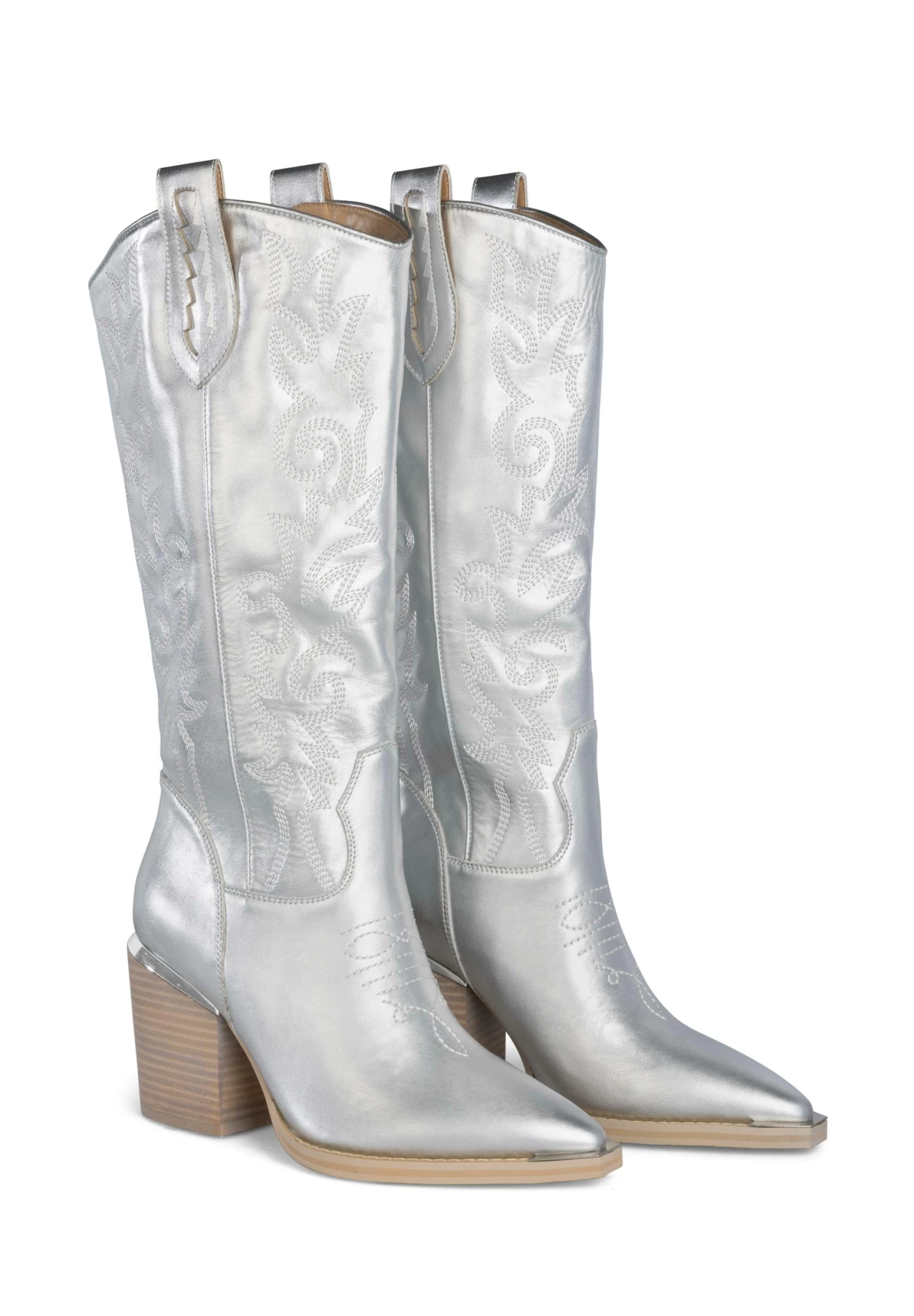 Alma En Pena Cynar - Cowboy-/Bikerlaarzen - Plata 4 Alma En Pena Cynar - Cowboy-/Bikerlaarzen - Plata - Afbeelding 2