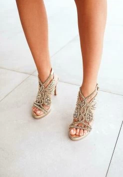 Schoenenwinkel 38 Alma En Pena Burano - Sandalen Met Hoge Hak - Gold