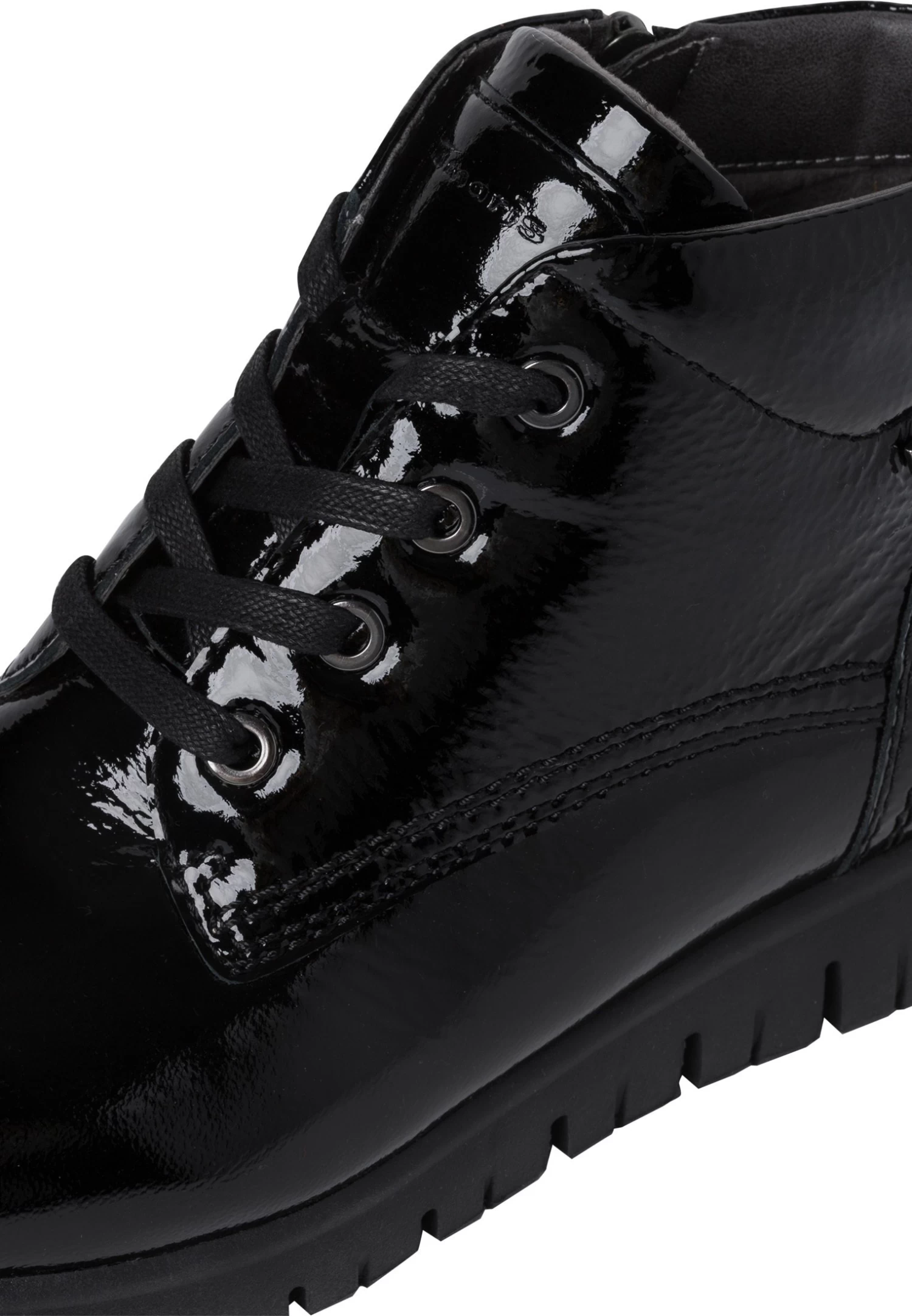 Tamaris Comfort - Enkellaarsjes Met Plateauzool - Black Patent 8 Tamaris Comfort - Enkellaarsjes Met Plateauzool - Black Patent - Afbeelding 6
