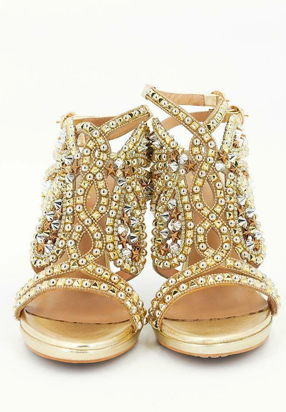 Alma En Pena Burano - Sandalen Met Hoge Hak - Gold 5 Alma En Pena Burano - Sandalen Met Hoge Hak - Gold - Afbeelding 4